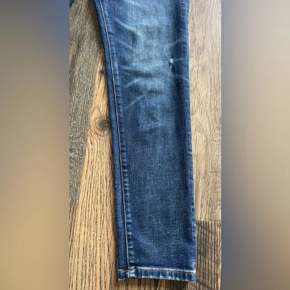 American Eagle Jeans Mens 30X32 Slim Straight Blue Distressed Next Level AirFlex